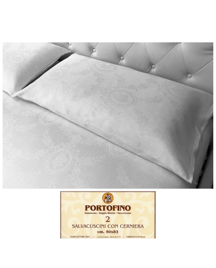 Coppia Copricuscini cotone damascato - Portofino