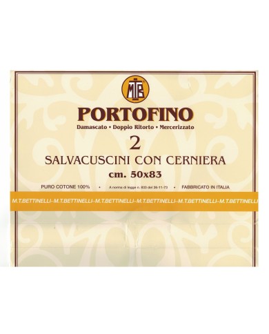 Coppia Copricuscini cotone damascato - Portofino