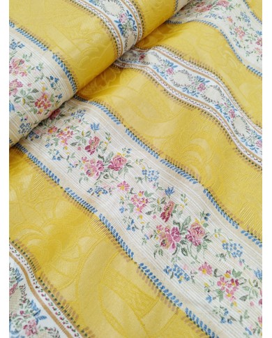 Tessuto Jaquard provenzale al metro altezza 280 giallo