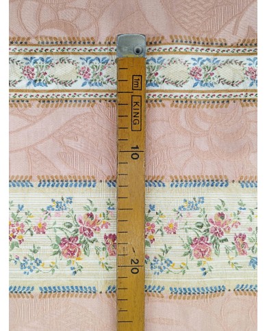 Tessuto Jaquard provenzale al metro altezza 280 rosa