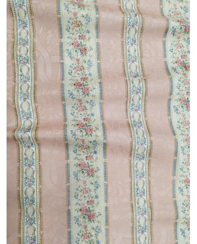 Tessuto Jaquard provenzale al metro altezza 280 rosa