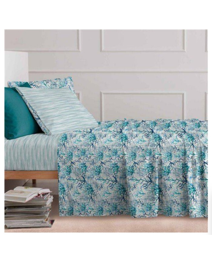 Copriletto in piquet letto singolo coralli Aruba Linea Oro