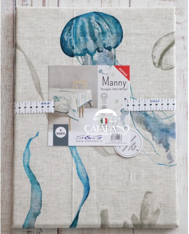Tovaglia quadrata 100% cotone Manny 140x140