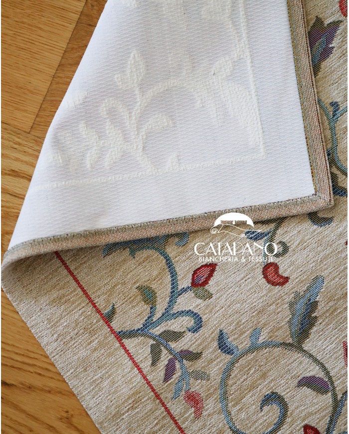 Tappeto in ciniglia antiscivolo Amalfi 60x280cm