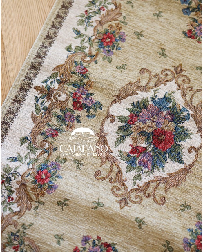 Tappeto in ciniglia antiscivolo Siviglia 75x140cm