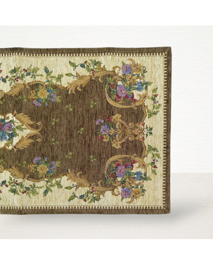 Tappeto in ciniglia antiscivolo Siviglia 75x140cm