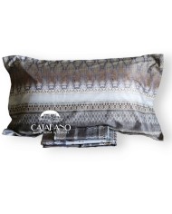 Parure copripiumino matrimoniale in raso di cotone Minerva