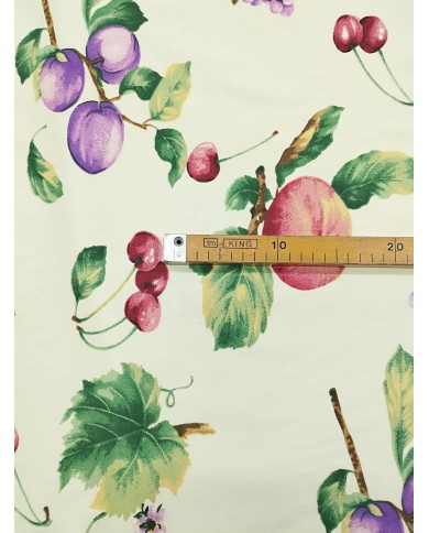 Tessuto d'arredo stampato al metro altezza 280 fondo beige