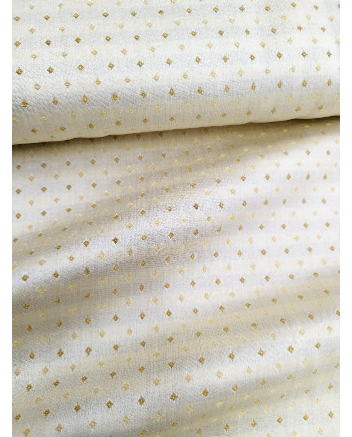 Tessuto d'arredo raso jacquard al metro altezza 280 colore oro