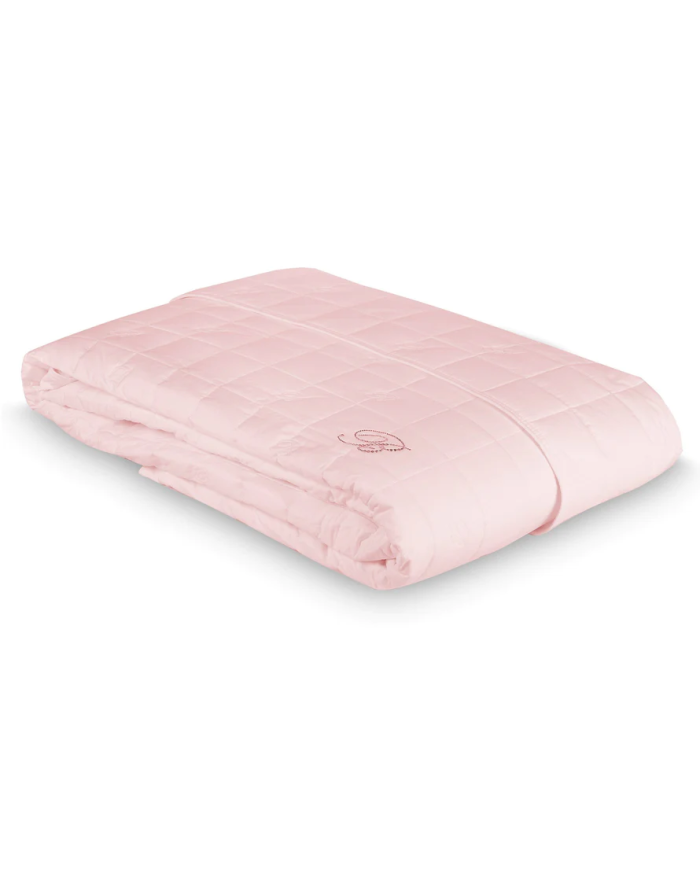 Copriletto trapuntato matrimoniale Blu Valentina Blumarine Home collection