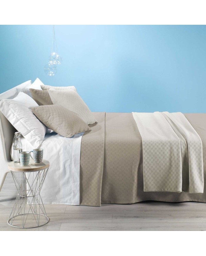 Copriletto 100% cotone piquet matrimoniale Novia Zefiro
