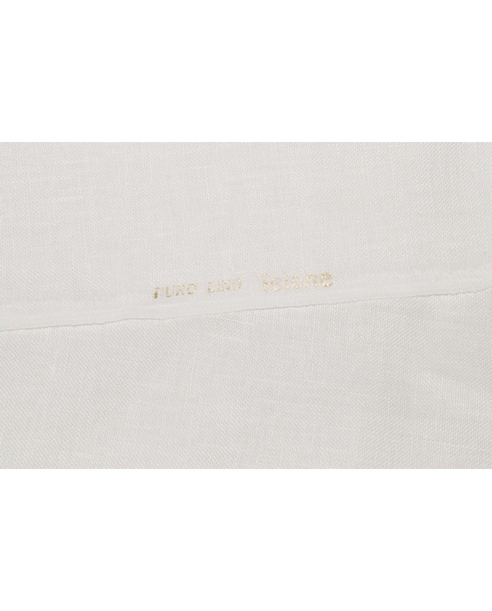 Tessuto al metro puro Lino Telene altezza 180 bianco