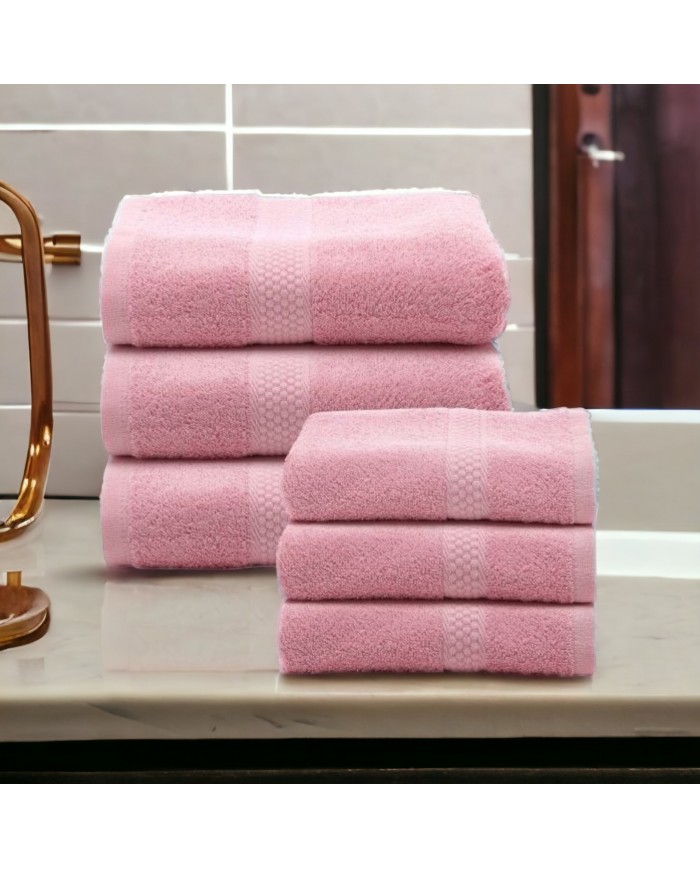 Set asciugamani Spugna in Cotone Caleffi 3+3