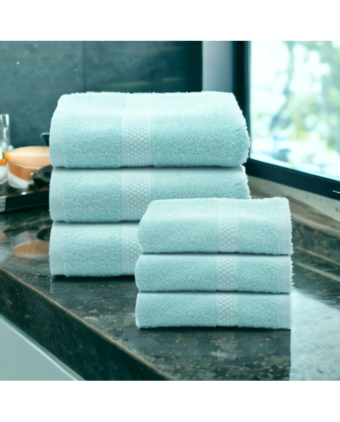 Set asciugamani Spugna in Cotone Caleffi 3+3