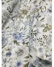 Tessuto d'arredo rasatello stampato al metro altezza 280 Flora