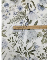 Tessuto d'arredo rasatello stampato al metro altezza 280 Flora