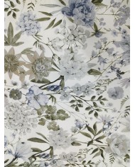 Tessuto d'arredo rasatello stampato al metro altezza 280 Flora