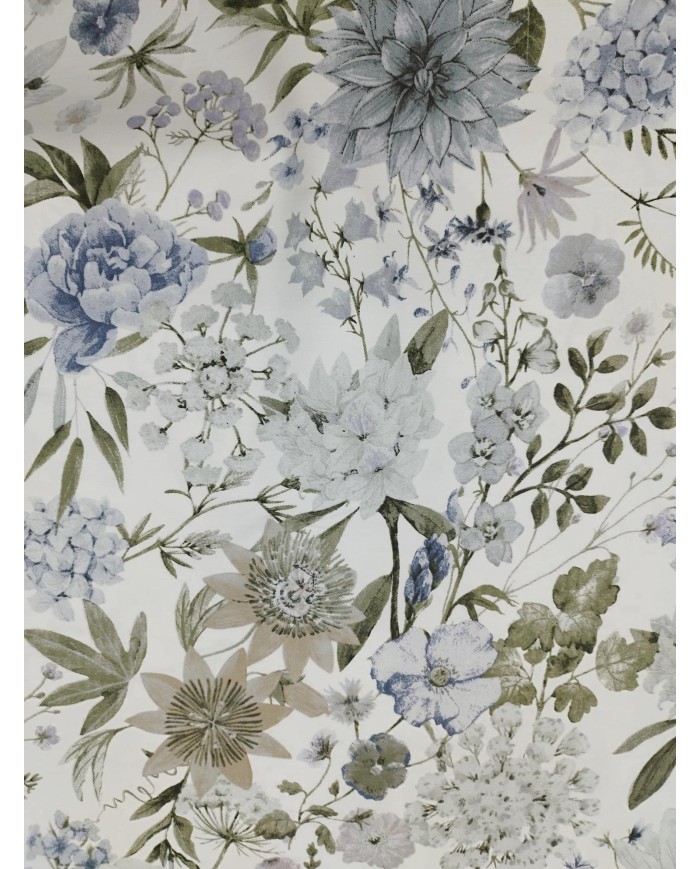 Tessuto d'arredo rasatello stampato al metro altezza 280 Flora