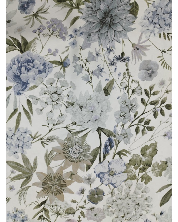 Tessuto d'arredo rasatello stampato al metro altezza 280 Flora