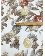 Tessuto d'arredo rasatello stampato al metro altezza 280 Eleonora