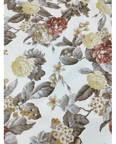 Tessuto d'arredo rasatello stampato al metro altezza 280 Eleonora
