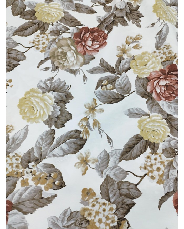 Tessuto d'arredo rasatello stampato al metro altezza 280 Eleonora