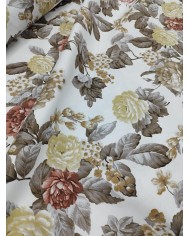 Tessuto d'arredo rasatello stampato al metro altezza 280 Eleonora