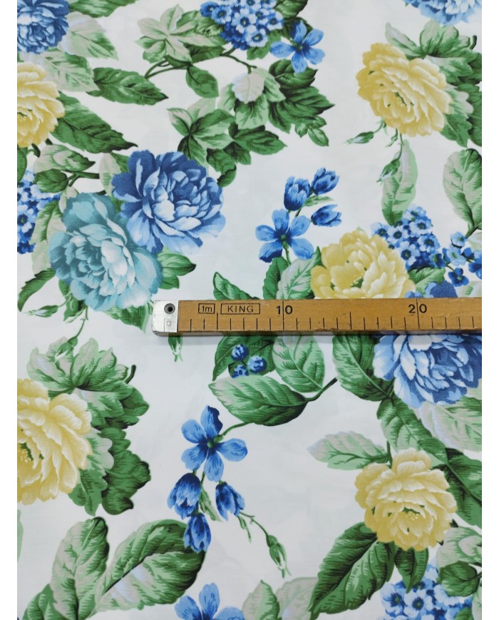 Tessuto d'arredo rasatello stampato al metro altezza 280 Eleonora