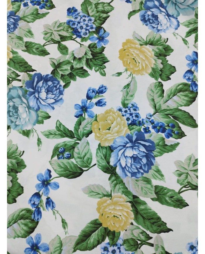 Tessuto d'arredo rasatello stampato al metro altezza 280 Eleonora