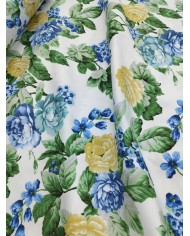 Tessuto d'arredo rasatello stampato al metro altezza 280 Eleonora