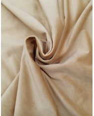 Velluto al metro altezza 300cm beige