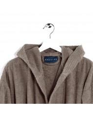 Accappatoio con cappuccio spugna 100% cotone Caleffi Minorca