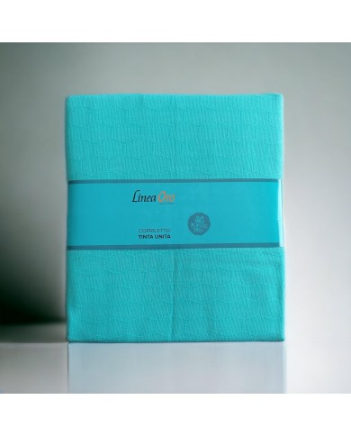 Copriletto piazza e mezza tinta unita 100% cotone Medea