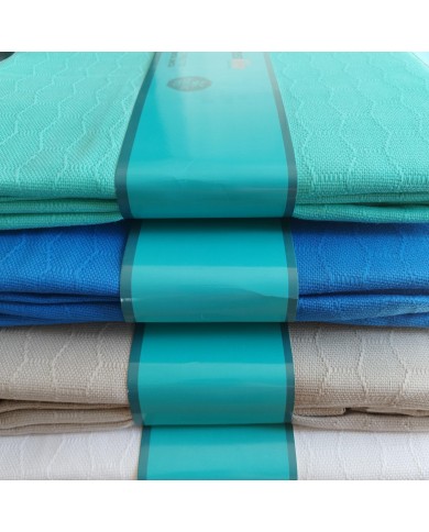 Copriletto piazza e mezza tinta unita 100% cotone Medea