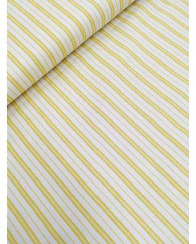 Tessuto per arredo panama altezza 140cm Righe giallo