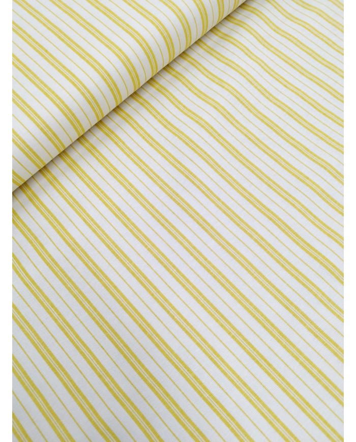 Tessuto per arredo panama altezza 140cm Righe giallo