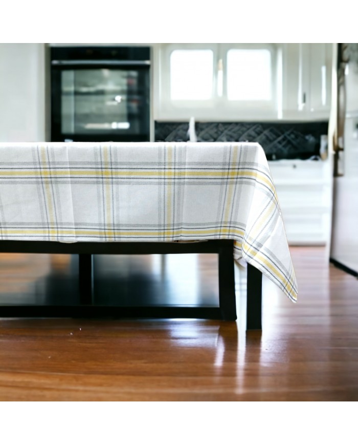 Tovaglia da 6 in puro cotone 100% Made in Italy Breccia