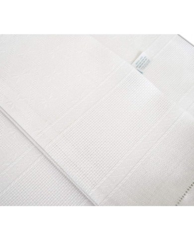 Set 6 Asciugamano viso misto lino e cotone Sagrinè Vittoria Bianco Set 6 Asciugamano viso misto lino e cotone Sagrinè Vittoria Bianco