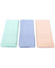 Set 6 Asciugamano viso misto lino e cotone Sagrinè Vittoria Colori pastello