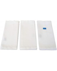 Set di 6 asciugamani ospite in puro lino orlo a giorno Vittoria art 354 misura 40x60 bianco