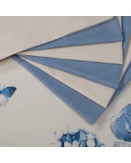 Tovaglia da 12 con tovaglioli Maestri Cotonieri botanique