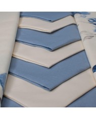 Tovaglia da 12 con tovaglioli Maestri Cotonieri botanique