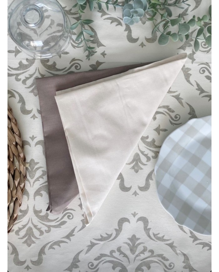 Servizio da tavola da 12 in puro cotone Maestri Cotonieri Banf