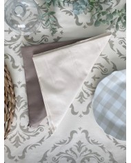 Servizio da tavola da 12 in puro cotone Maestri Cotonieri Banf