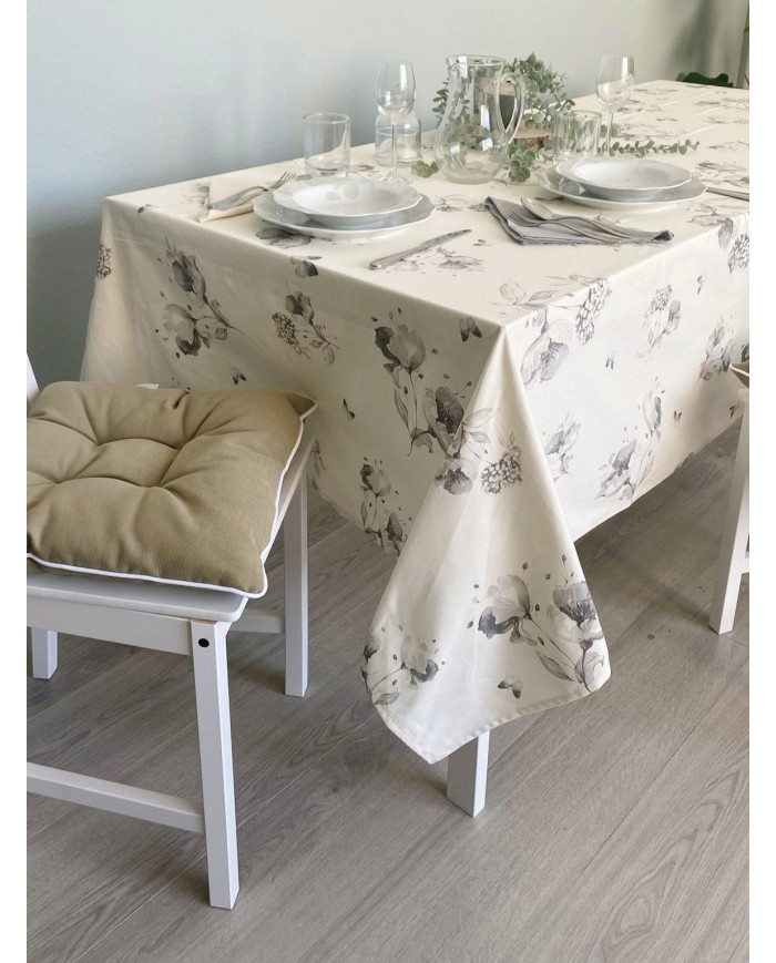 Tovaglia da 12 con tovaglioli Maestri Cotonieri botanique