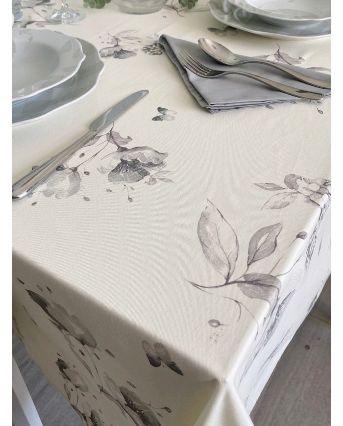 Tovaglia da 12 con tovaglioli Maestri Cotonieri botanique