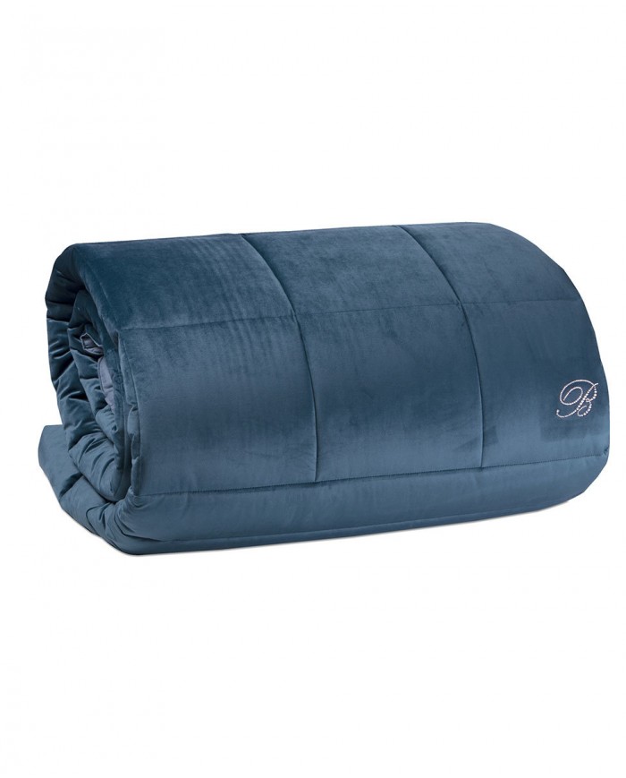 Trapunta matrimoniale Blumarine Blu Velvet
