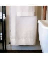 Set di 6 asciugamani ospite in puro lino con orlo a giorno Manifattura Tessile Boccia