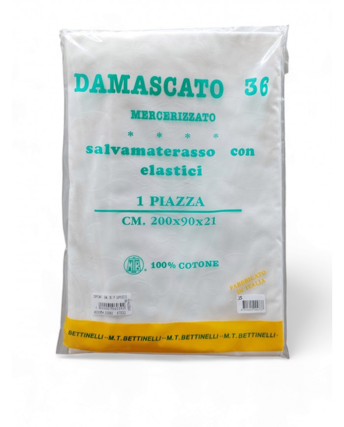 Coprimaterasso in cotone damascato 36 Bettinelli - MISURE VARIE