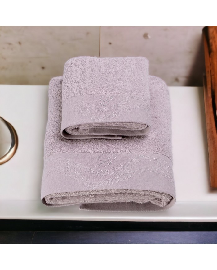 Set asciugamani 1+1 Crystelle Blumarine